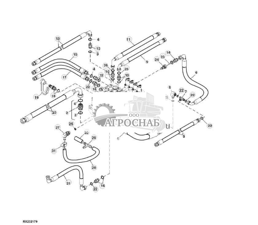 Selective Control Valve Lines (Scraper Tractor High Flow) 